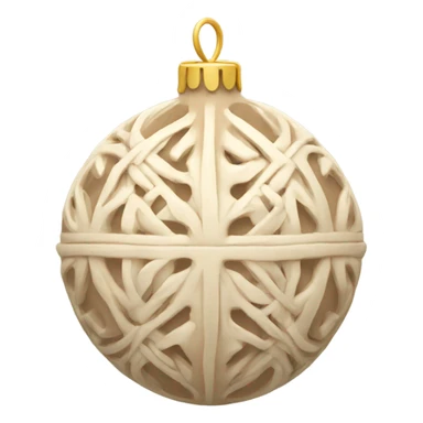 beige ornament sticker