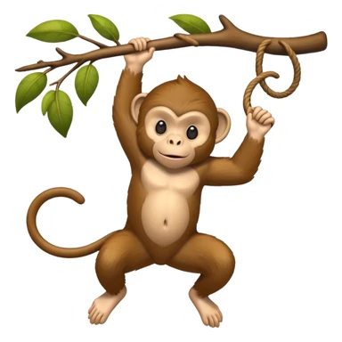 Monkey branching sticker
