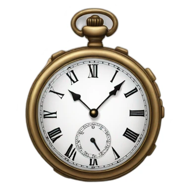 old pocket watch sticker