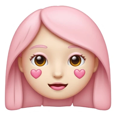 ❤️이모티콘에 흰색을 섞어서 파스텔톤으로 바꿈 모양은 똑같이 색만 다르게 sticker