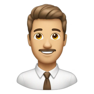 toupee brown sticker