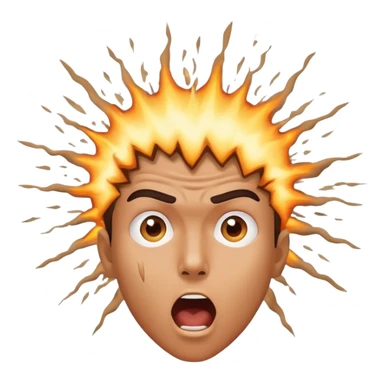 head exploding with amazement, mind blown sticker