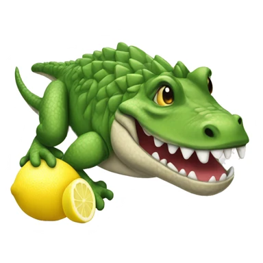 Coccodrillo al limone sticker