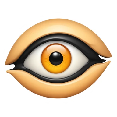 Ãbztrakt eye  with black blob  sticker