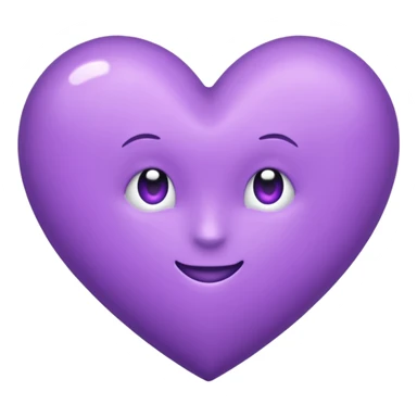 Coeur violet sticker