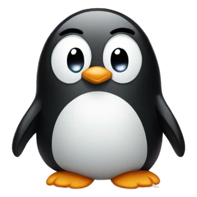 Sad penguin  sticker