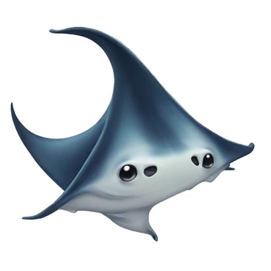 cartoon manta ray emoji sticker