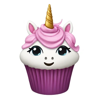 Unicorn cupcake  sticker