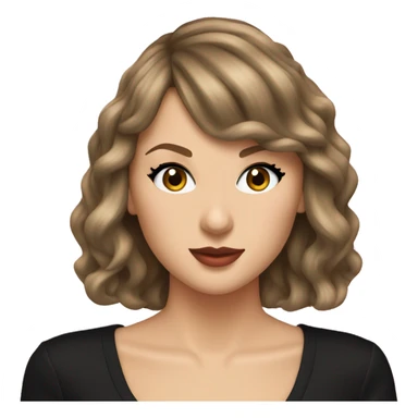 brunette taylor swift sticker