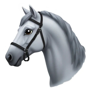 Grey horse fog sticker