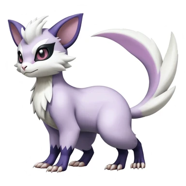 ShinyFurret-Absol-Noibat-Noivern-Hybrid (Full body) sticker