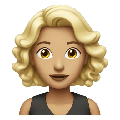 smoke blonde woman sticker