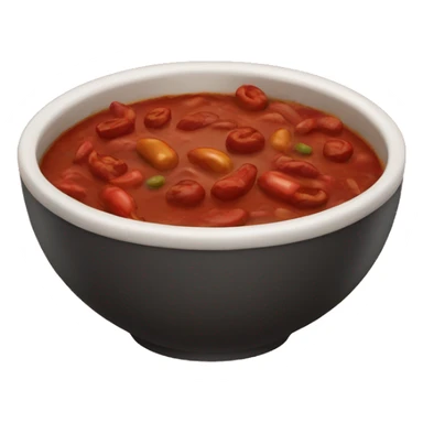 Bowl of chili sticker