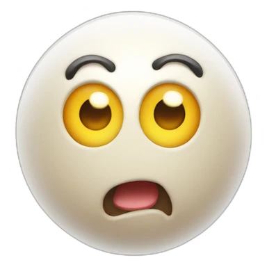 3d sphere with a cartoon light texture with big childish eyes sticker