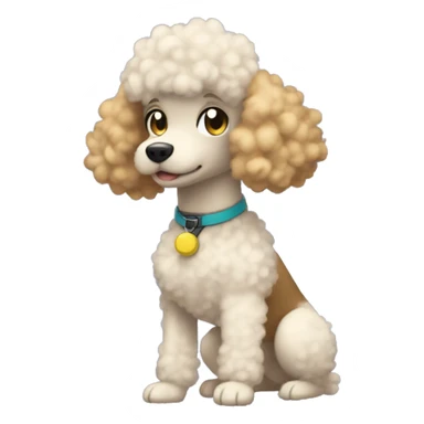 pokemon trainer that is a poodle  sticker