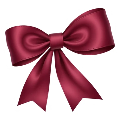 burgundy red ribbon sticker