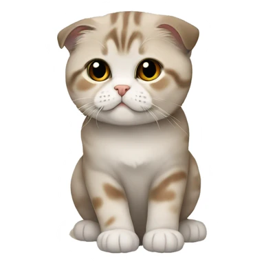 The Scottish Fold Cat sticker
