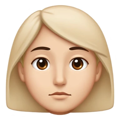 Face giving a side eye sticker