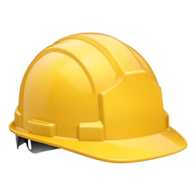 construction hat facing left sticker