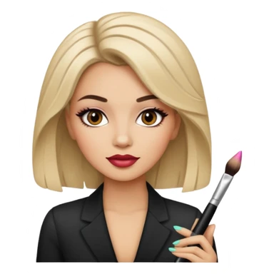 Salon owner a girl sticker