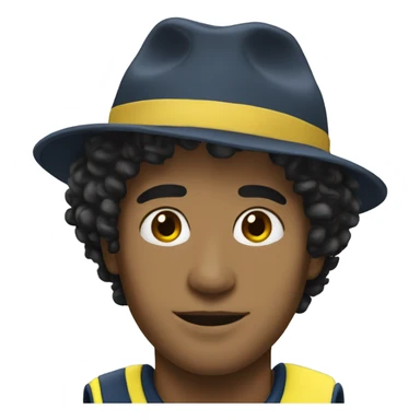 Senna with a hat sticker
