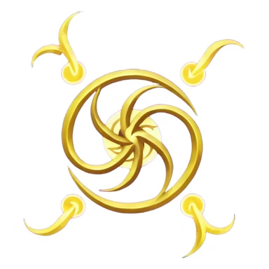 Wiz 101 casting sigil purple and yellow inspired storm magic  sticker