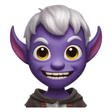 cute demon by pixar sticker