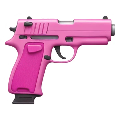 pink gun sticker