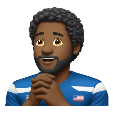 Guy singing the national anthem sticker