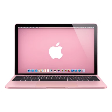 Create me a pink mabook desktop screen sticker