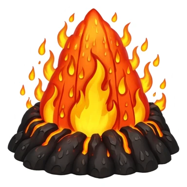 rain of lava sticker