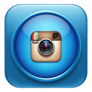 Instagram verified account badge, also known as the blue tick. sticker