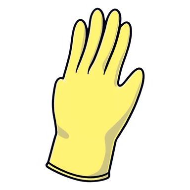 medical latex glove sticker