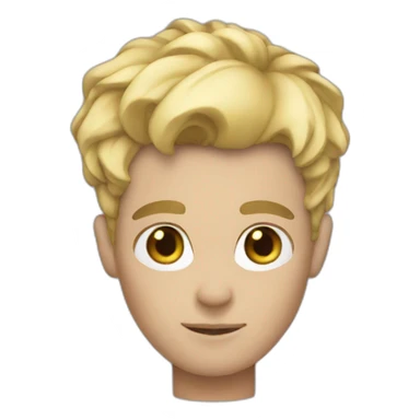 Blond-man-Witch-Short haircut sticker