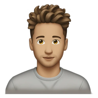 Nekfeu brown hair sticker