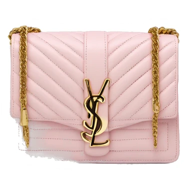 YSL purse baby pink sticker