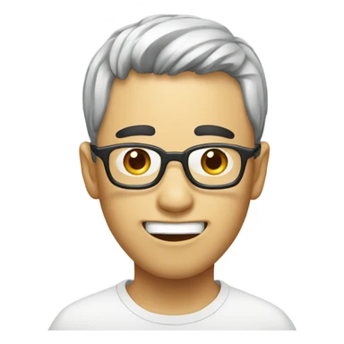 Korean looking funny sticker