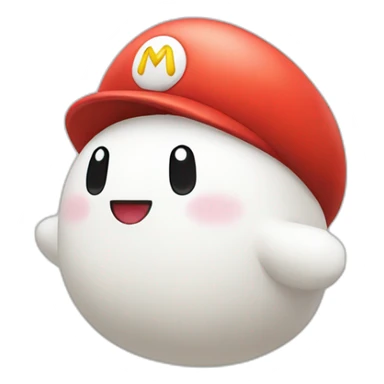 Molang disguise as mario sticker