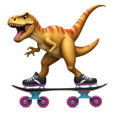 Trex on skates  sticker