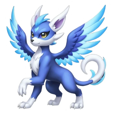 Luxray-Absol-Noibat-Dewott-fusion sticker