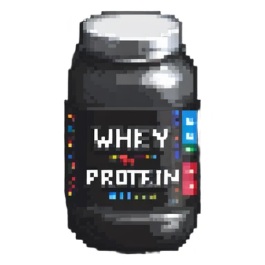 whey protein jar sticker
