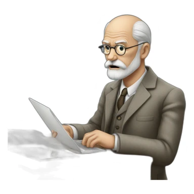 freud asustado sticker