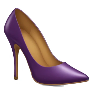 Realistic pair of plum purple stilettos  sticker