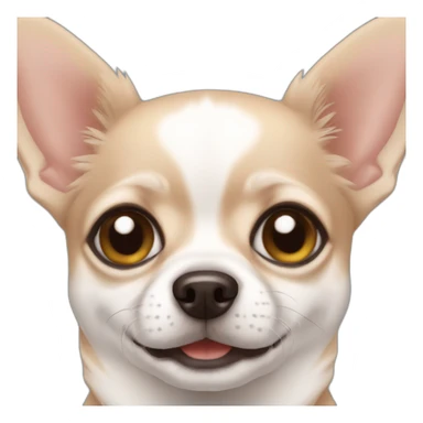 cute chihuahua with blue eyes sticker