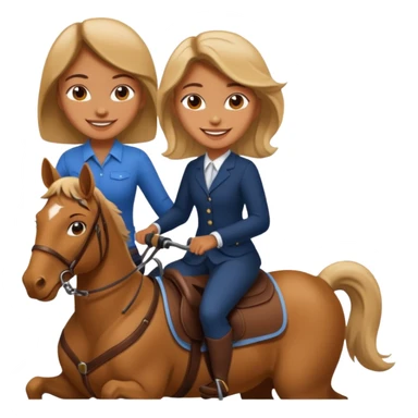 Girl riding a man sticker