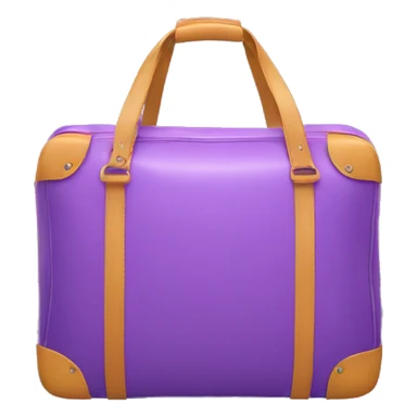 square Traveling bag  purple sticker