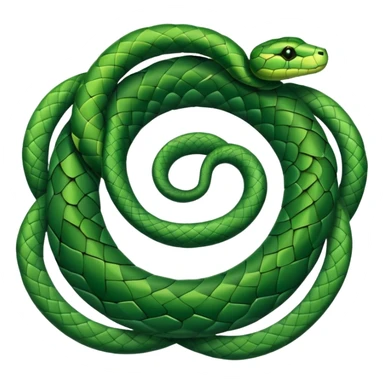 circle of snakes, multiple snakes arranged in a circular pattern sticker
