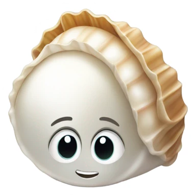 Pearl in a shell sticker
