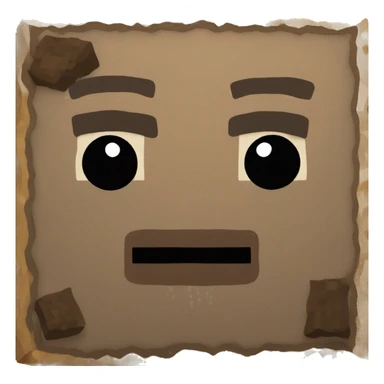Minecraft dirt block sticker