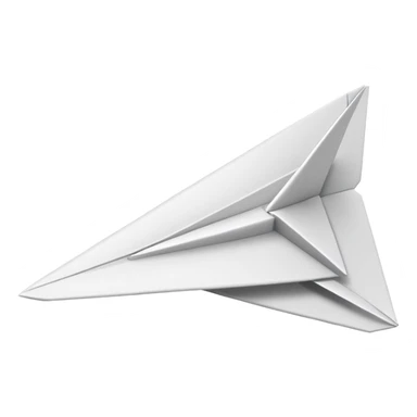 Paper plane sticker